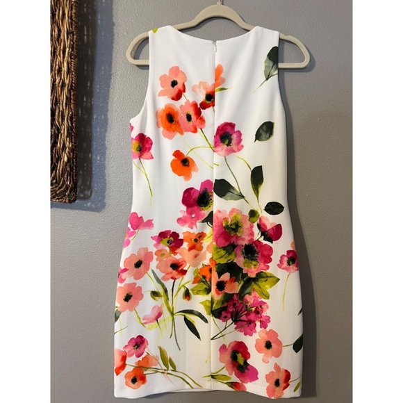 Ralph Lauren Dress 10 Floral Colorful Career Church Stretch Washable $155 - Picture 8 of 13